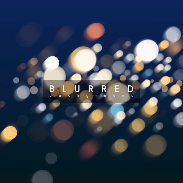 Free vector blue bokeh background