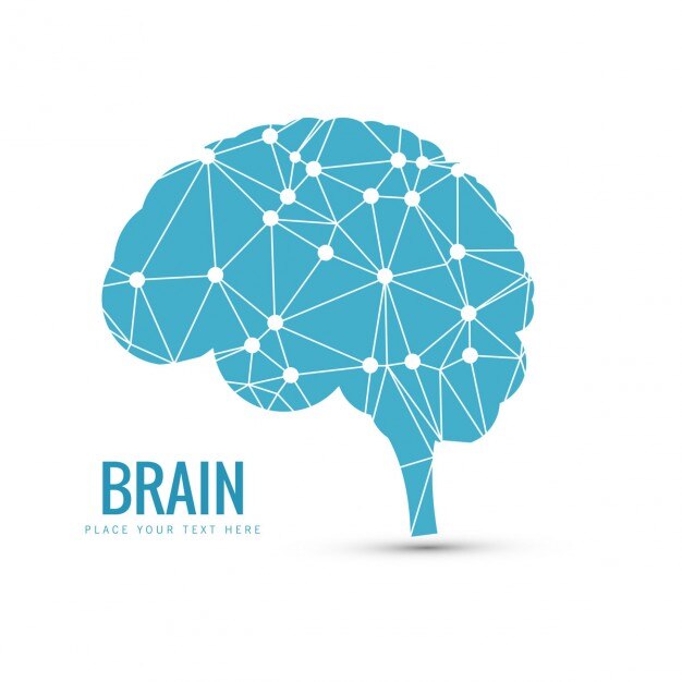 Blue brain background