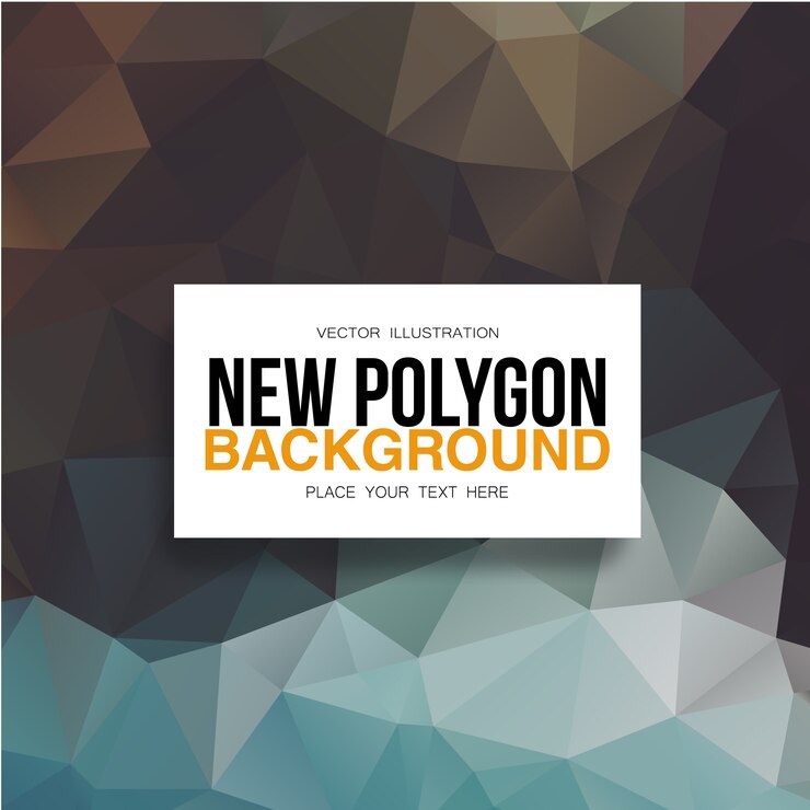 Free Vector blue and brown polygonal background