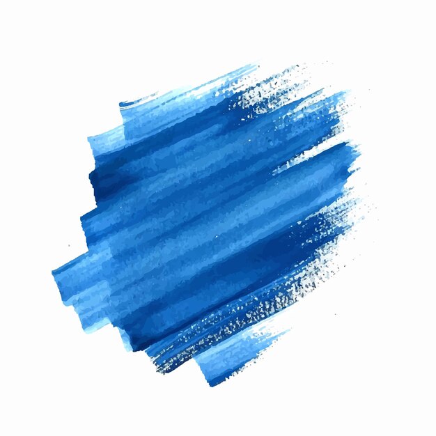 Blue brush stroke watercolor design