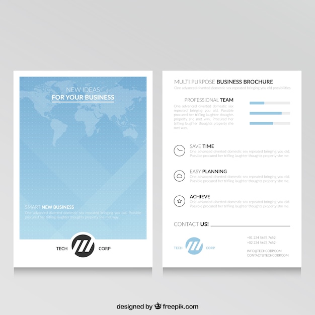 Blue business template