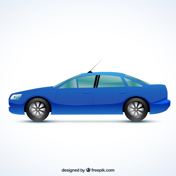 Бесплатный Вектор синий автомобиль