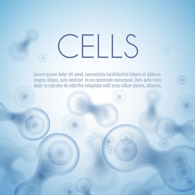 파란색 셀 배경입니다. 생명과 생물학, 의학 과학, 분자 연구 DNA.