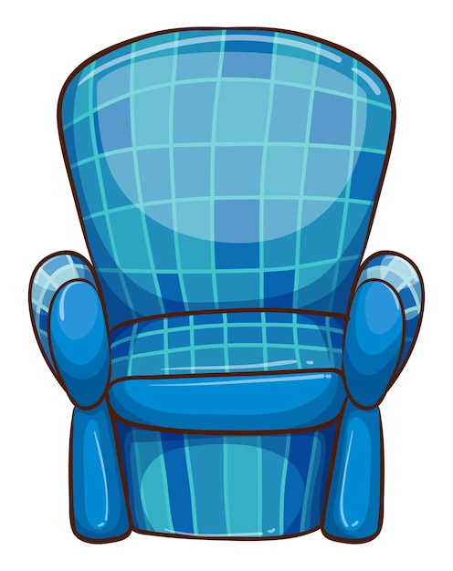 Free vector a blue chair