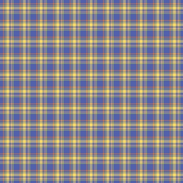 Blue check tartan pattern