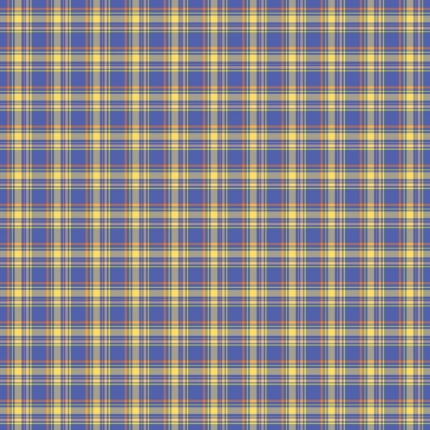 Blue check tartan pattern