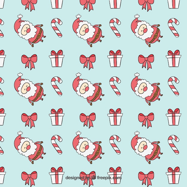 Free vector blue christmas pattern