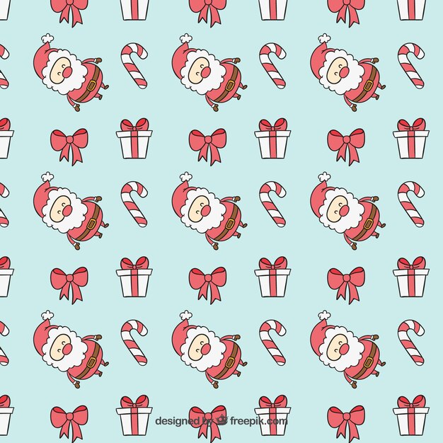 Blue Christmas Pattern 