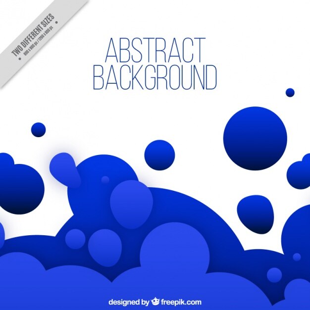 Free Vector blue circles background