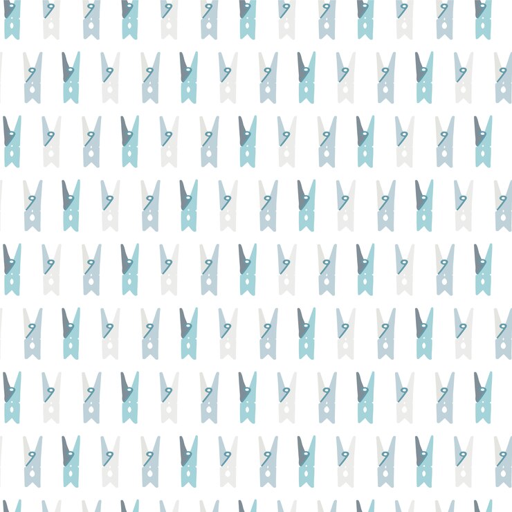 Free Vector blue clothes peg pattern background