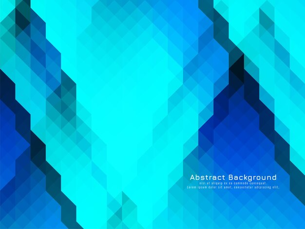 블루 쿨러 삼각형 모자이크 패턴 기하학적 배경 벡터