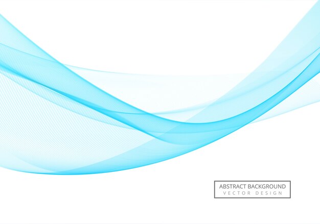 Blue creative flowing business wave