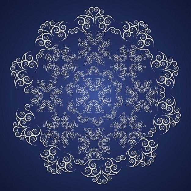 Бесплатное векторное изображение Синий декоративный фон