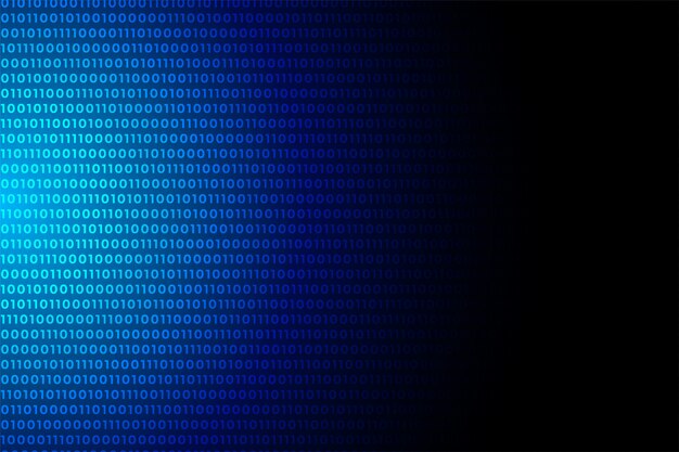 青いデジタルバイナリコードデータ番号背景デザイン