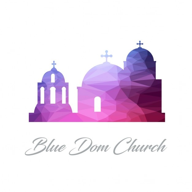 Blue dome church, polygonal