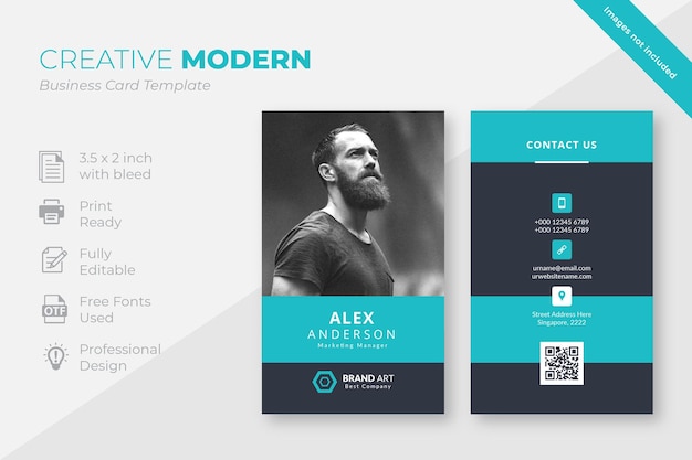 Free vector blue elegant corporate card