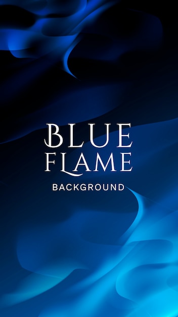 Free vector blue flame banner