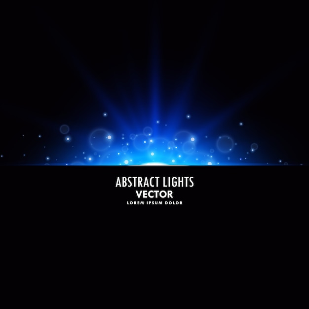 Free vector blue flare light effect