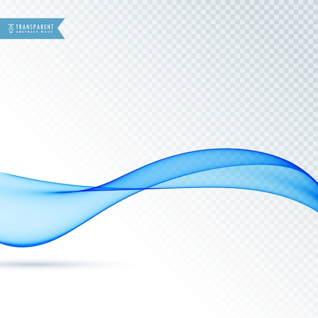 Free vector blue floating abstract wave