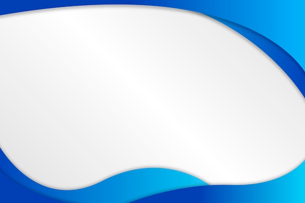 Blue fluid shape frame design resource