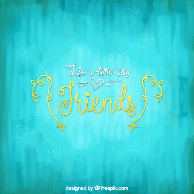 Blue friendship day background