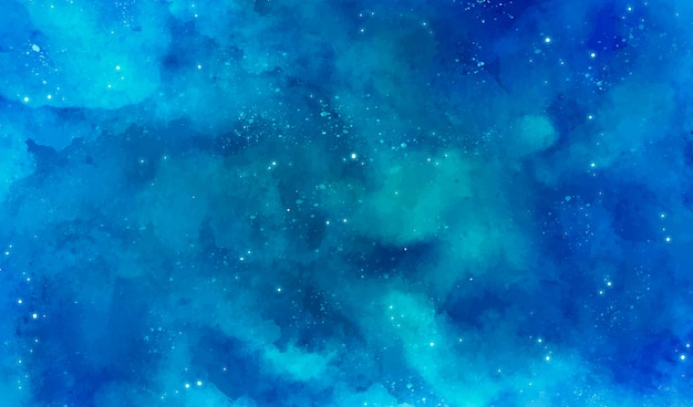 Blue galaxy background