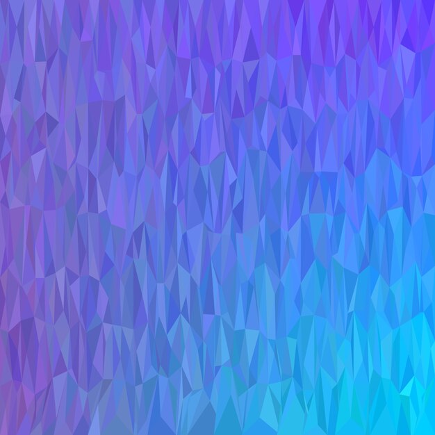 Blue geometric abstract chaotic triangle pattern background - mosaic vector design