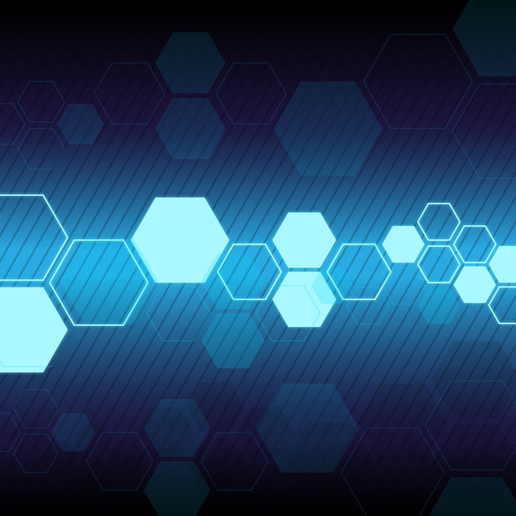 Free Vector blue geometric background