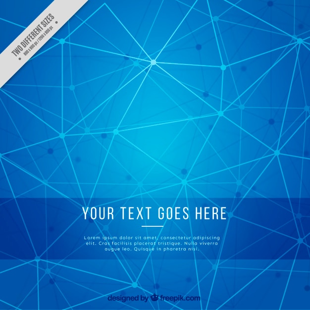 Free vector blue geometric background