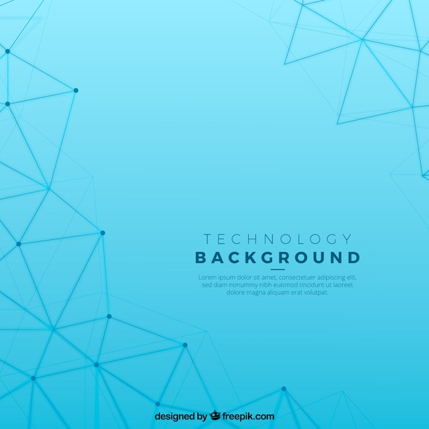 Free vector blue geometric background