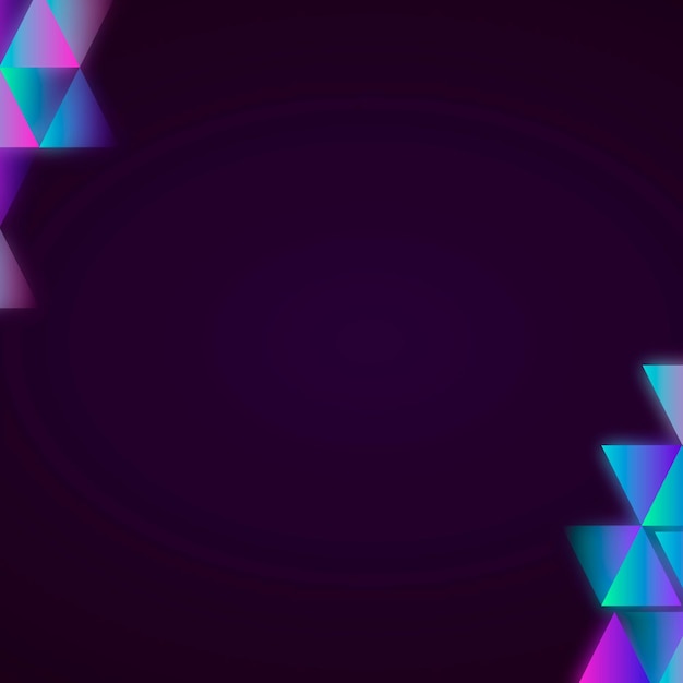 Бесплатное векторное изображение Синий геометрический вектор рамки