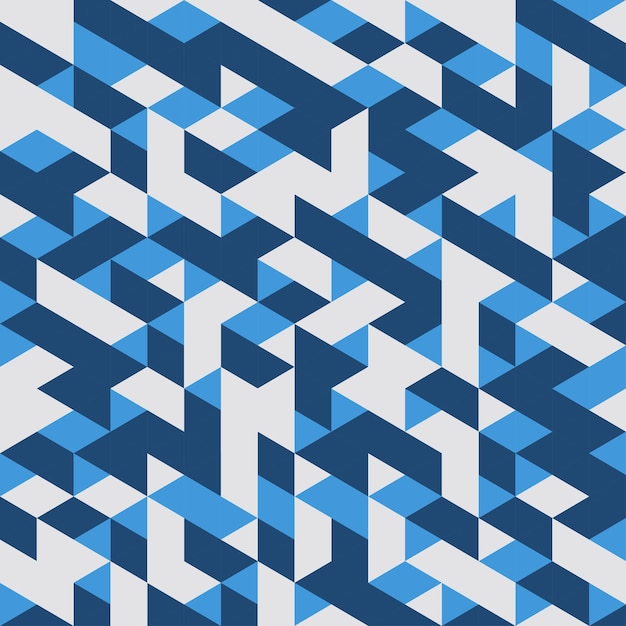 Free vector blue geometric seamless pattern abstract background vector illustration