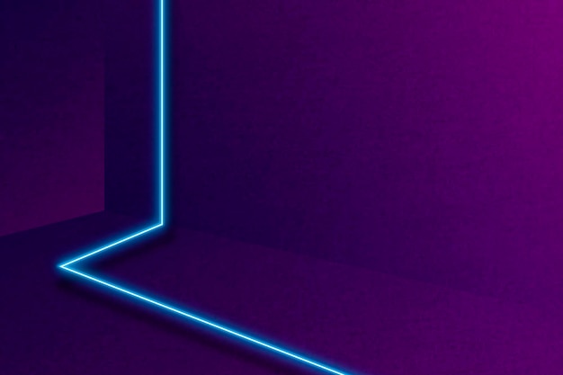 Blue glowing line on purple background