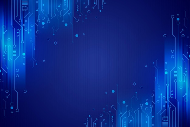 Blue gradient futuristic technology background