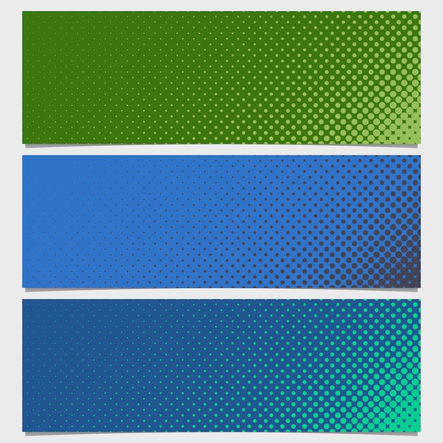 Blue and green half toned dots background
