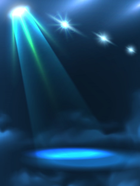   Blue Green Light Beam Background Banner 