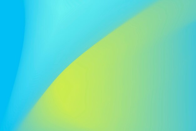 Blue and green wave gradient background vector