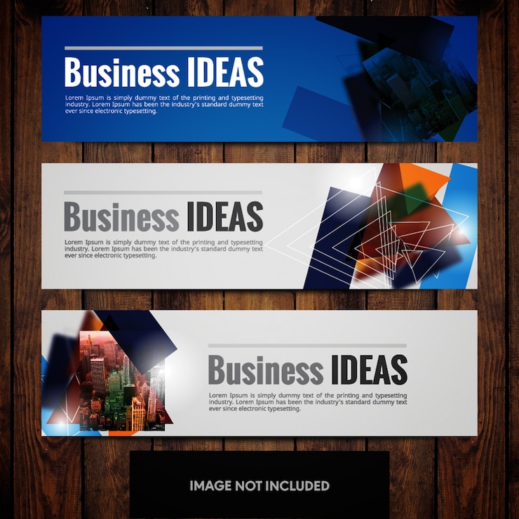 मुफ़्त वेक्टर blue and grey business banner design templates with multicolored triangles and cityline