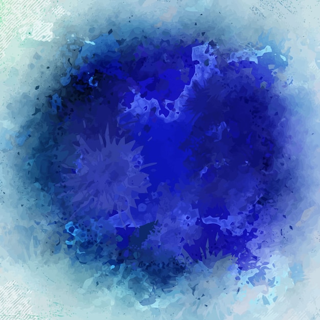 Blue grunge watercolor background