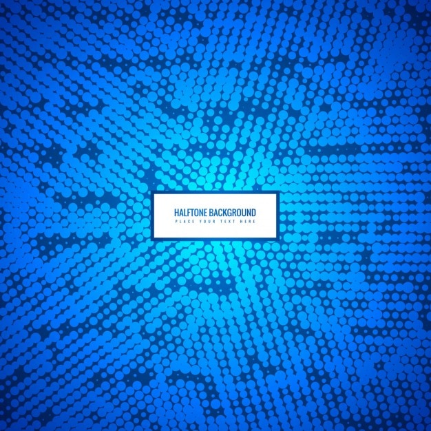 Free vector blue halftone background