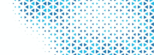 Free vector blue halftone banner on white background