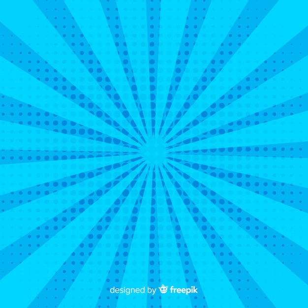 Blue halftone comic background