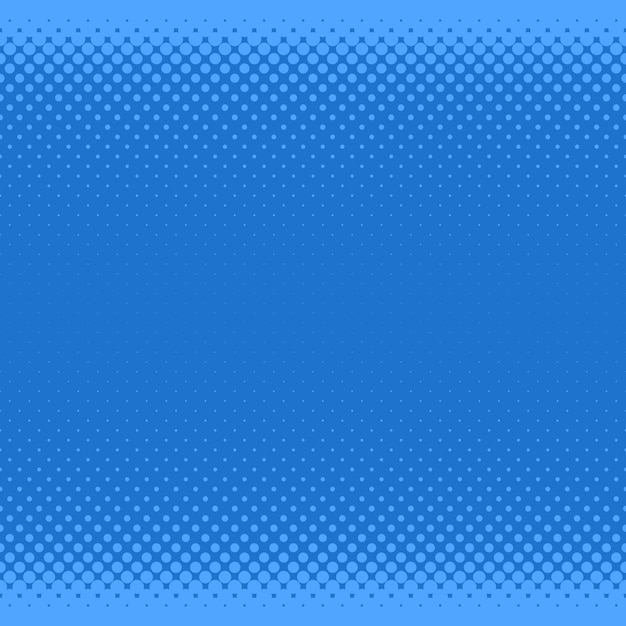 Free vector blue halftone dot pattern background - vector graphic from circles in varying sizes