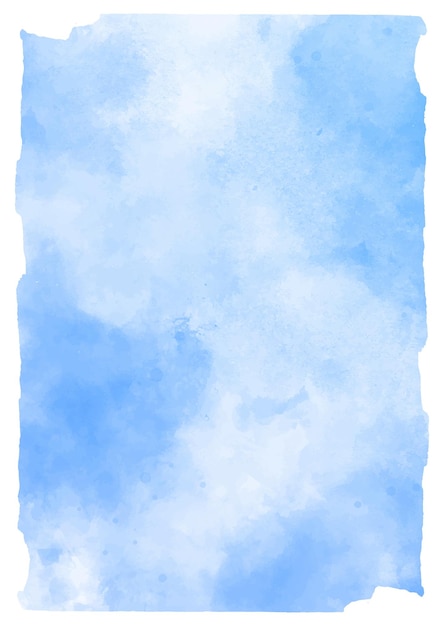 Blue hand painted watercolour background texture