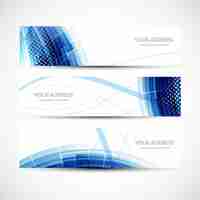 Free vector blue headers