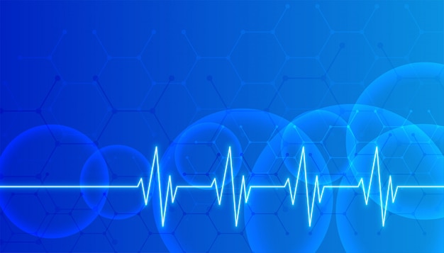 Бесплатное векторное изображение Синий фон здравоохранения и медицинской науки с пространством для текста