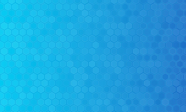 Blue Hexagon Pattern Background