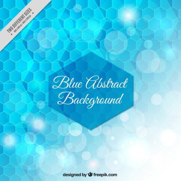 Free Vector blue honeycomb shiny bokeh background