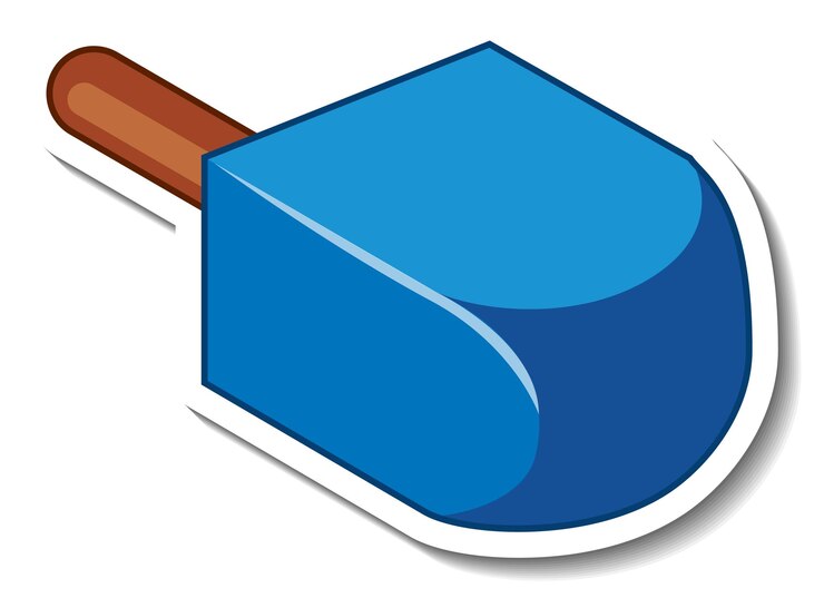 Free Vector blue ice cream stick cartoon sticker
