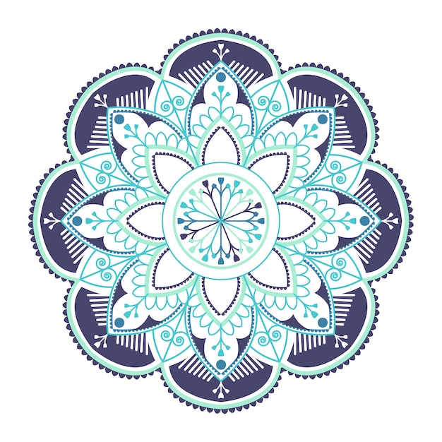 Mandala blu indiano